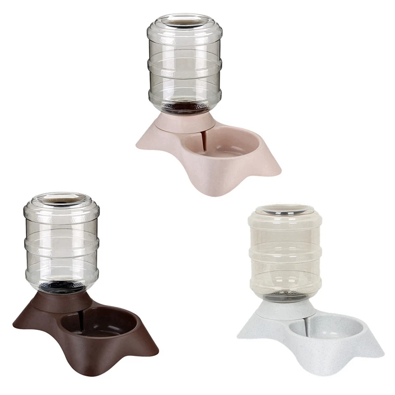 

Pet 2 Pieces/set Dog Cat Water Dispenser Automatic Fountain Bottle Set Pet Feeding Drinker Water Bowl Storage Container