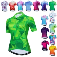weimostar green cycling jersey women pro team bicycle clothing summer quick dry mtb bike jersey printing cycling shirt maillot