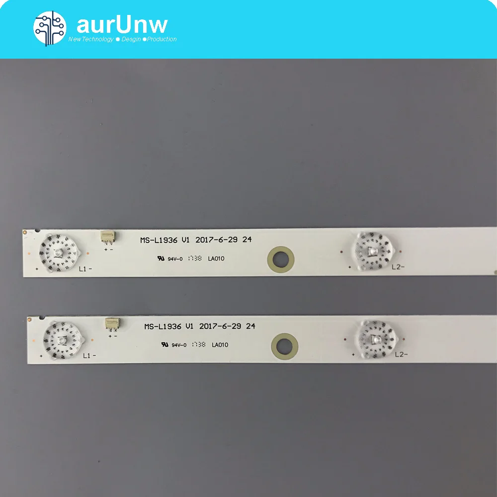 

2 шт., Светодиодная лента для подсветки, 4 лампы для ЖК-дисплея 24 дюйма