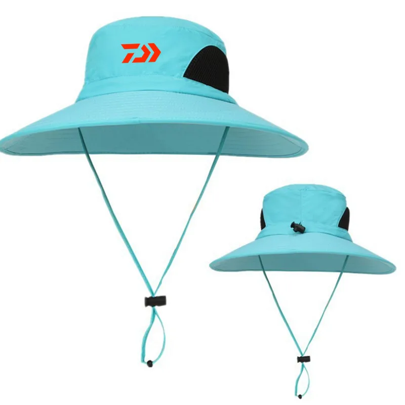 

2020 New Spring Summer Outdoor Hiking Fisherman Waterproof Quick-Drying Daiwa Fishing Hat Climbing UV Fishing Cap Men