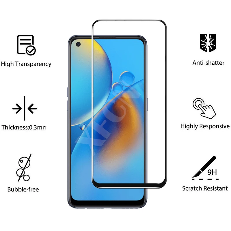 3pcs 9h tempered glass phone case for oppo a54 a74 5g screen protector for oppo a54 a74 4g phone accessories safety film oppoa74 free global shipping