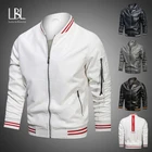 Мужская повседневная Байкерская кожаная куртка 2021, Осеннее новое пальто, Мужская модная винтажная верхняя одежда, Куртки из искусственной кожи на молнии