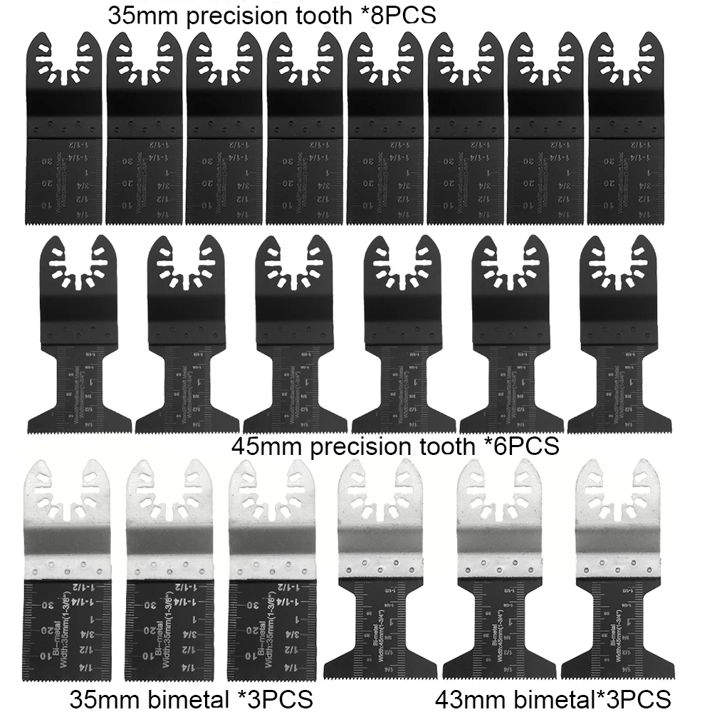 32PCS Multi-Function Bi-metal Precision Saw Blade Oscillating Multitool for Renovator Power Cutting Multimaster Tools | Инструменты