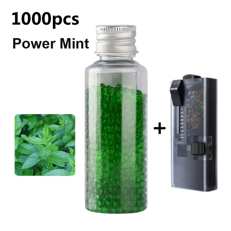 

New 1000pcs DIY Cigarette pops beads Fruit Flavour Mint Black ice Flavor Leave fragrance pops balls Pusher Smoking Accessories