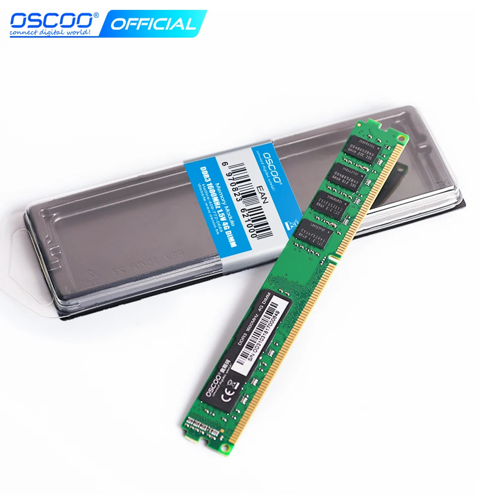 OSCOO DDR3 Ram 8GB 4GB 1600 MHz Desktop Laptop Memory UDIMM For PC Computer Desktop / Laptop