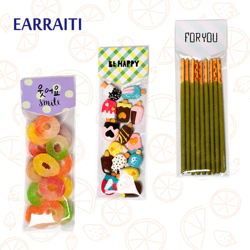 600 шт. рождественские пластиковые пакеты подарочные прозрачные для печенья