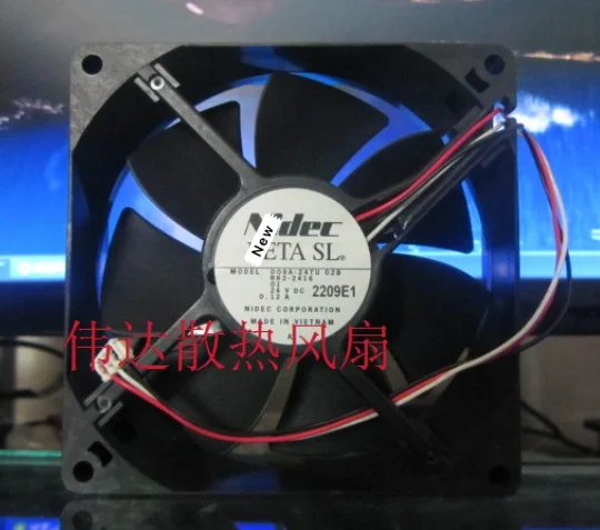 

for Nidec D09A-24TU 02B RK2-2416 DC 24V 0.12A 92x92x25mm Server Cooling Fan
