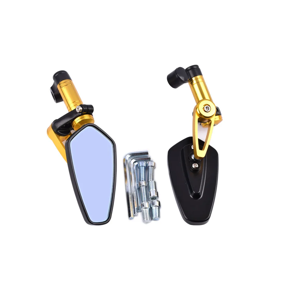 

1 pair 7/8" 22mm motorcycle rearview mirror general refitting reversing mirrors for motorbike extended blue glass