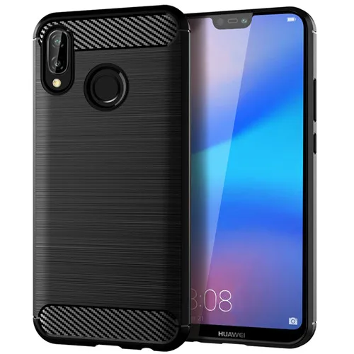 Матовая текстура чехол для huawei Y9 Prime Y7 Y6 Pro Y5 Lite Y3 9 iPhone 7 6 Plus 5 3 Y Макс Y7S карбоновый чехол на заднюю панель - Цвет: Черный