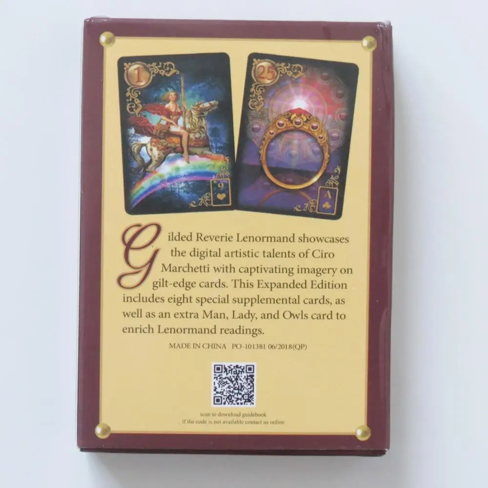 Карты Таро колода оракулов таинственные гадания Ленорман для женщин девочек