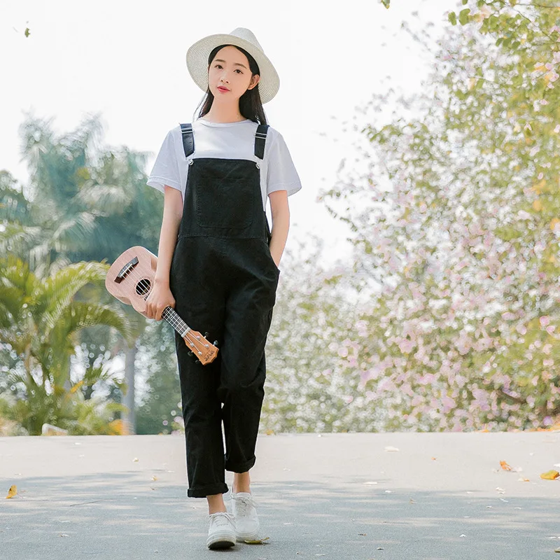 Комбинезон Женский свободного покроя хлопковый элегантный Ромпер в Корейском