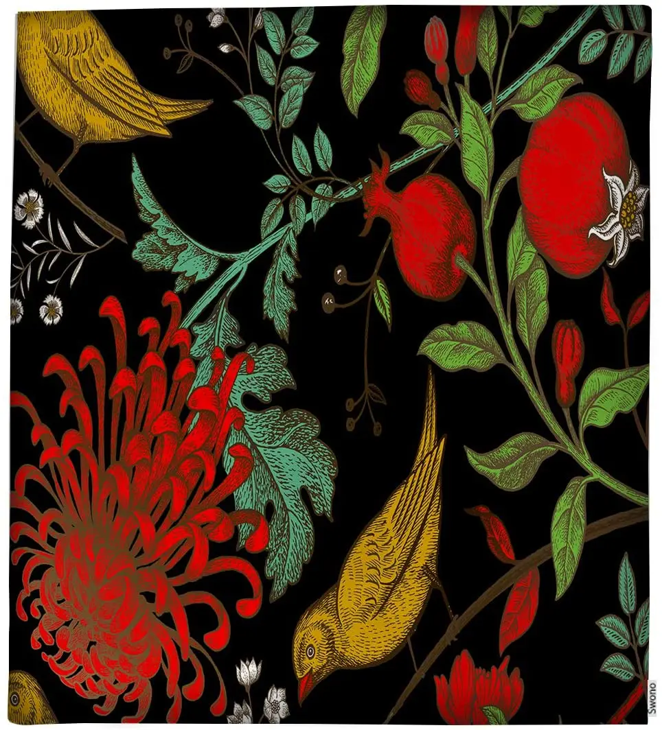 

Одеяло из японской хризантемы, винтажное японское одеяло из цветов и гранатов, мягкое офисное одеяло