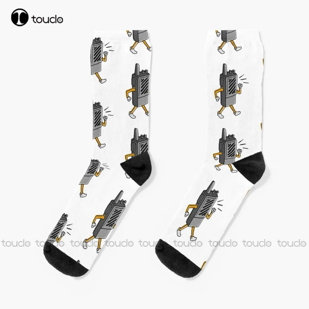 

Walkie Talkie Socks Funny Mens Socks Personalized Custom Unisex Adult Teen Youth Socks Halloween Christmas Fashion New Gift