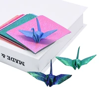 50pcs set square origami pearl paper thousand paper cranes diy scrapbooking craft handmade origami folding materials