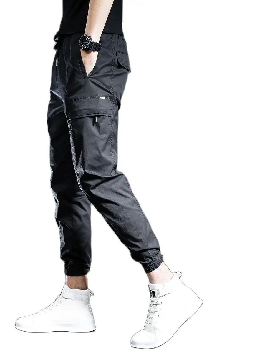 Cargo Pants Overalls Summer ins overalls men spring and autumn period fashion casual pants popular morality nine points