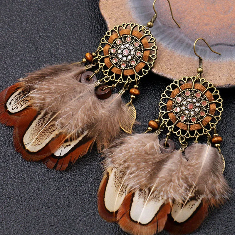 

Earrings 2021 Trend Aesthetic Boho Earring Vintage Women's Accessories Designer Earring Wholesale Tassel Earring Ethnic Jewelry