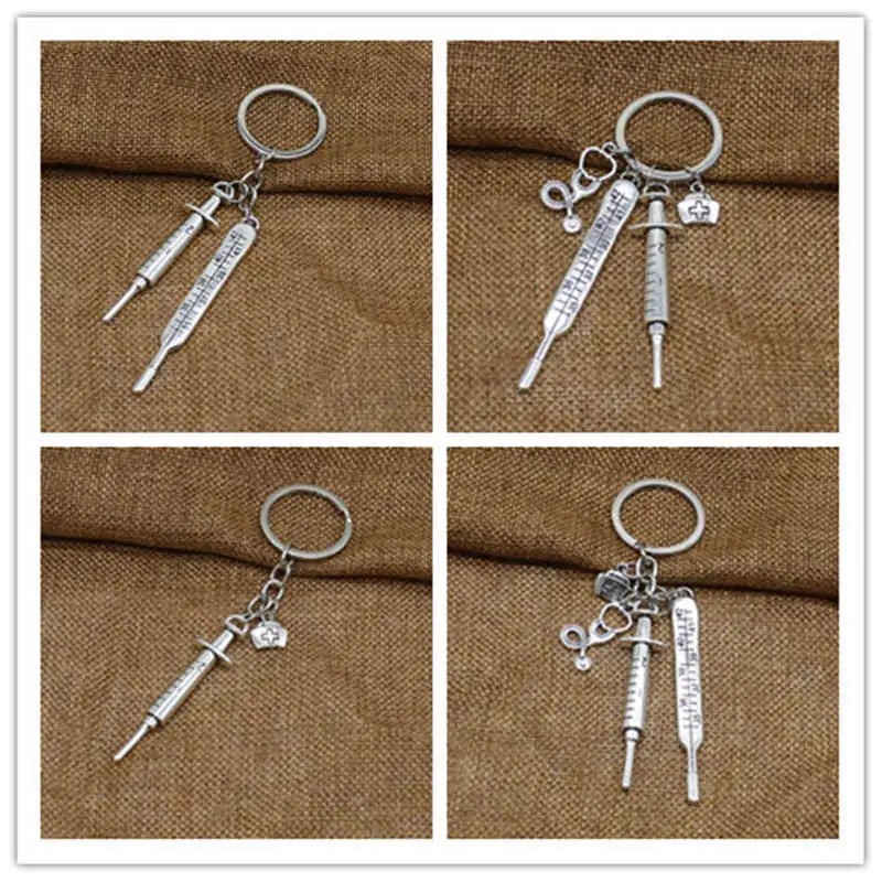 Очаровательная личность DIY медицинская коробка медсестры цепочка для ключей