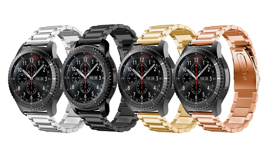 20 мм Миланский Браслет для часов из нержавеющей стали для samsung Galaxy Watch Active 42 мм gear S2 Classic gear спортивный ремешок на запястье