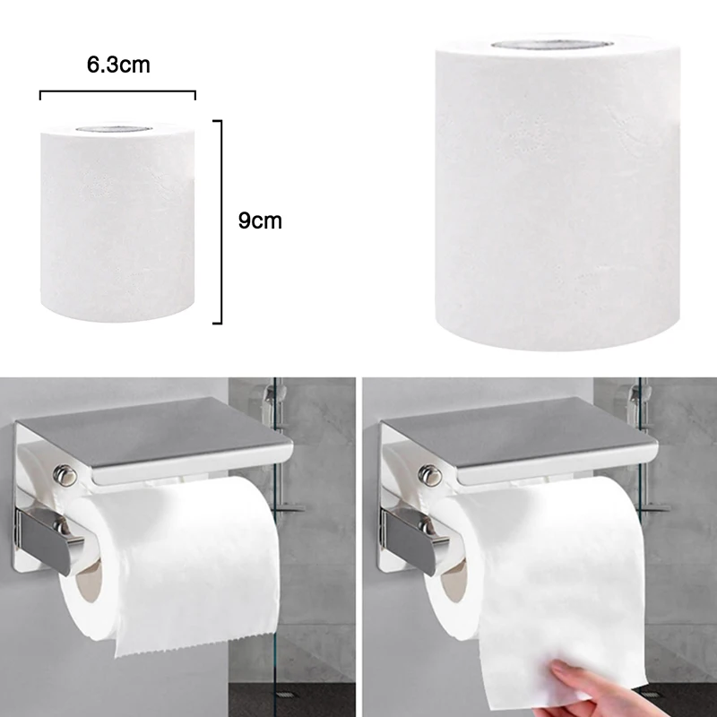 

2/4/6 Rolls Toilet Paper Tissue Household 4 Layers White Soft Skin-Friendly for Bathroom MH88