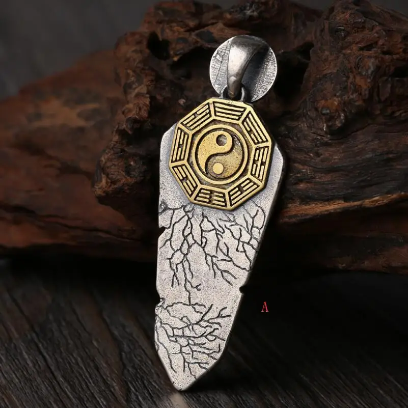 

S925 Sterling Silver Religous Jewelry Peace Couple Lovers Pendant (FGL)