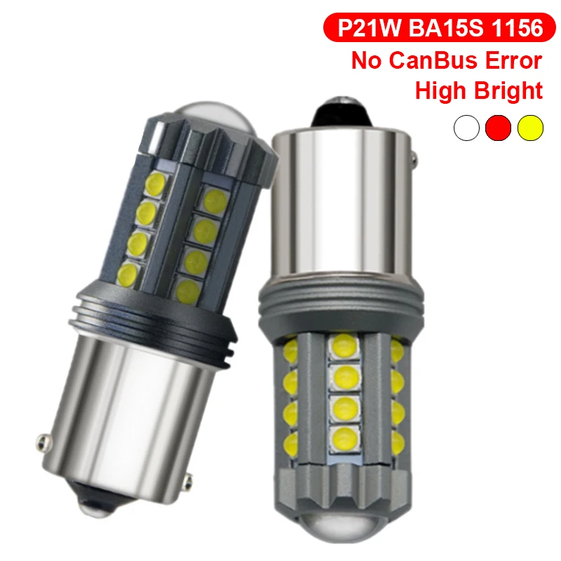 P21W светодиодный Canbus 1156 BA15S лампы для Alfa Romeo 159 BMW E46 E39 E36 E90 Audi A3 A6 C5 A4 B6 B8 мг