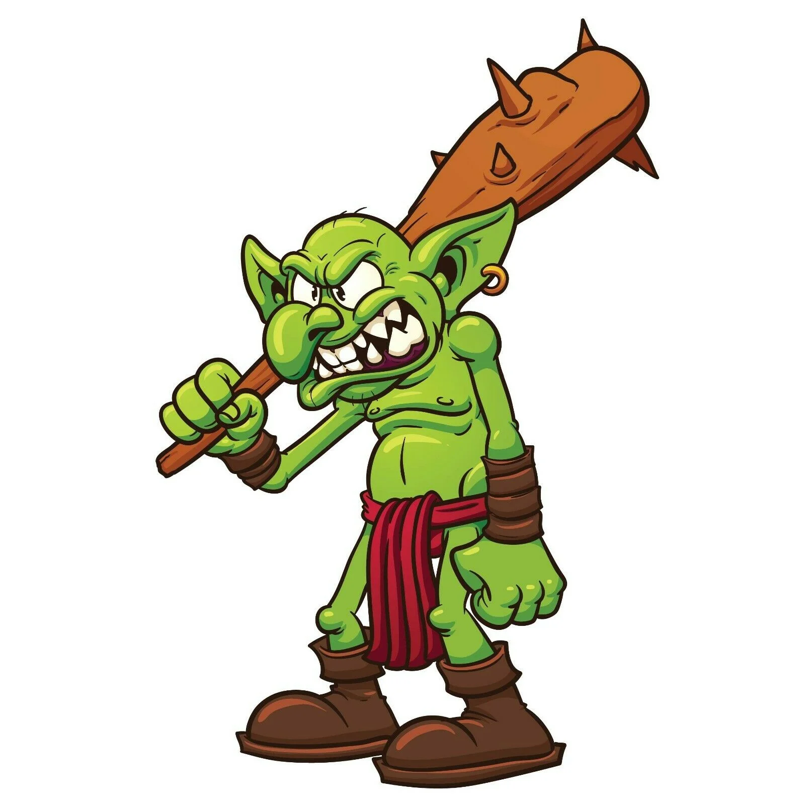 

For Angry Cartoon Troll Wall Decal Vehicle Window Decor Laptop Sticker LO314