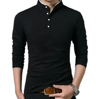 polos%ef%bc%8cmens polos%ef%bc%8cfall men base shirt cotton products solid color long sleeves button decoration comfortable and breathable