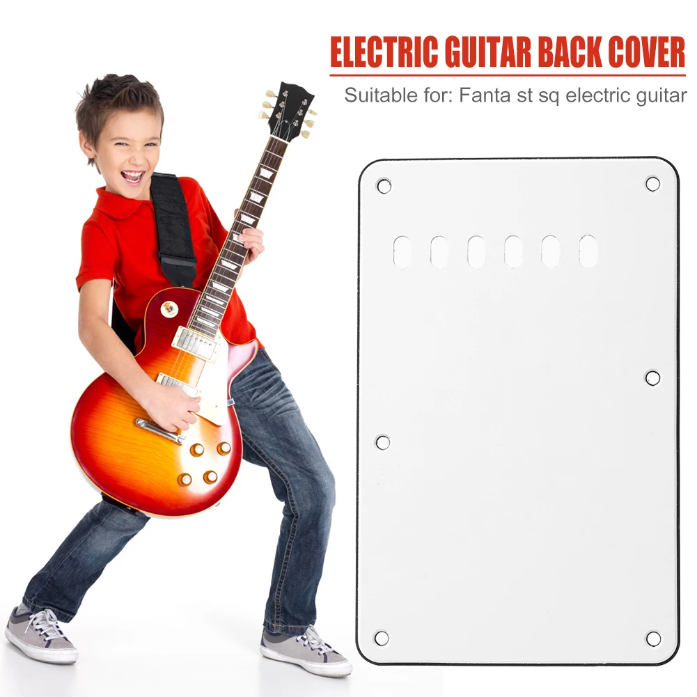6 löcher gitarre tremolo hohlraum abdeckung zurück platte musical instrument elektrische gitarre ersatz teile für fender st sq free glo