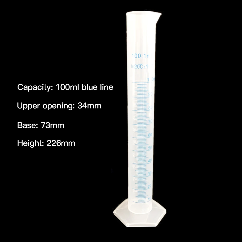4pcs Plastic Graduated Cylinder Kitchen Laboratory Experiment Test Water Measurement Measuring Tube | Дом и сад