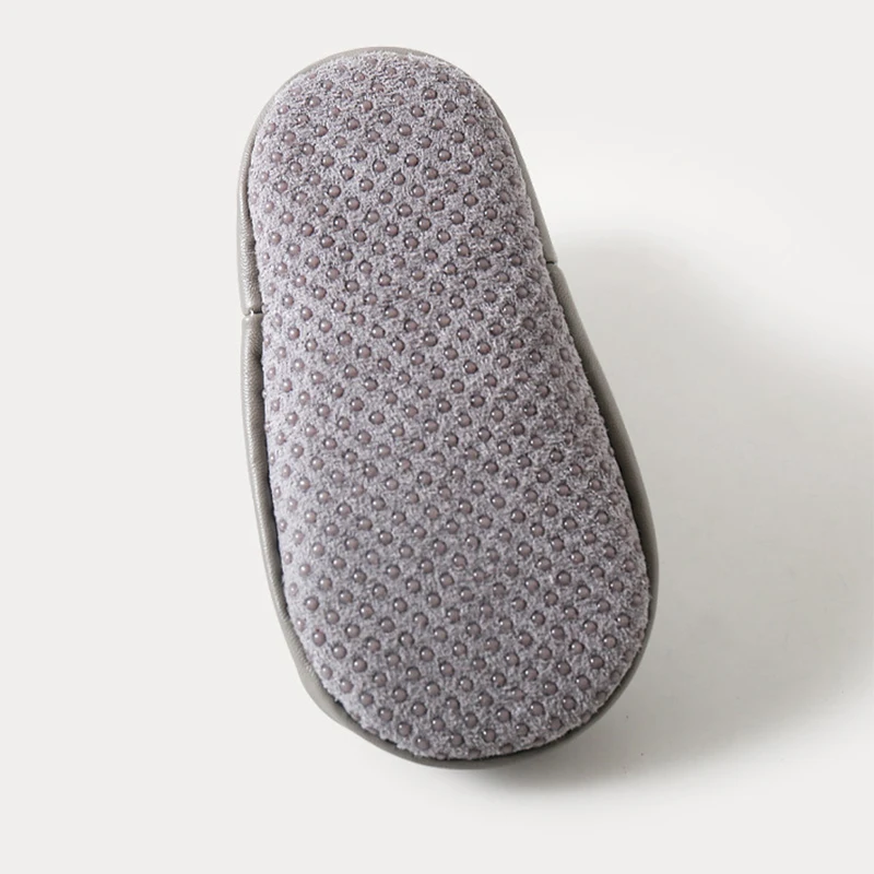 

0-24Months Children Spring Anti-slip Shoes Newborn Baby Cotton Non-slip Floor Socks Baby Boy PU Indoor Socks Infant Autumn Shoes