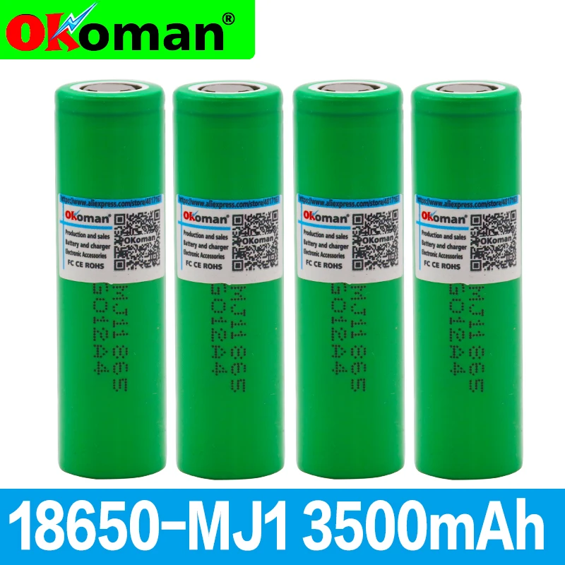 3 7 v 18650 3500mAh литиевая аккумуляторная батарея альтернатива mj1 3500mah для фонарика