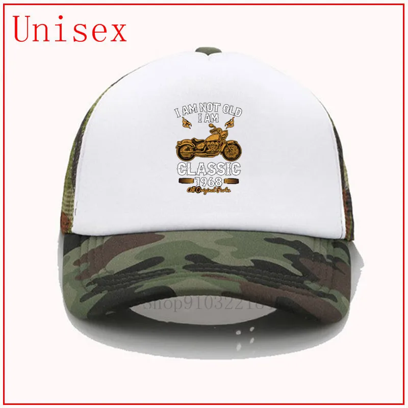 

I am not old I am Classic Motorcycle 1968 white womens baseball cap children summer hat for girls gorras para hombre mens caps