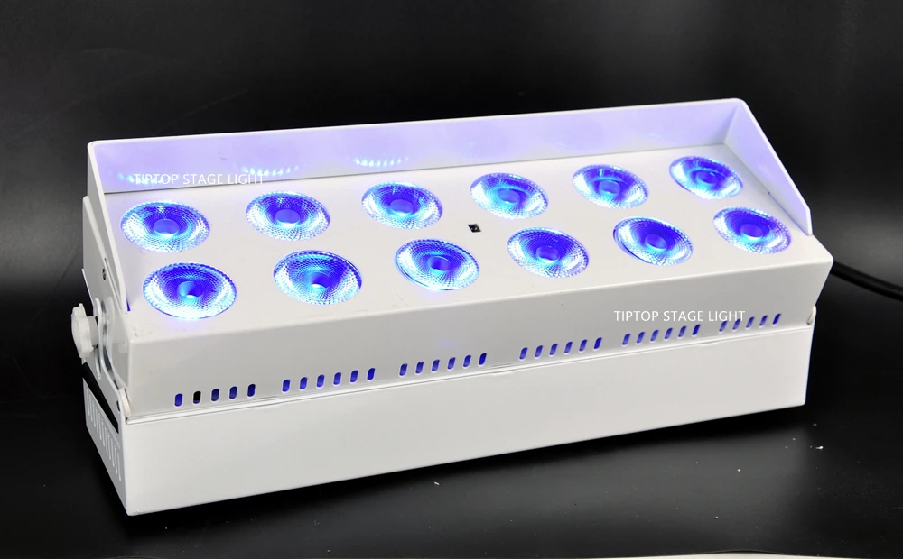 Tiptop сценический прожектор TP-G3037-6IN1 12x18 Вт Tyanshine RGBWA UV 6 цветов DMX батарея беспроводной светодиод настенная шайба Свет белый/черный