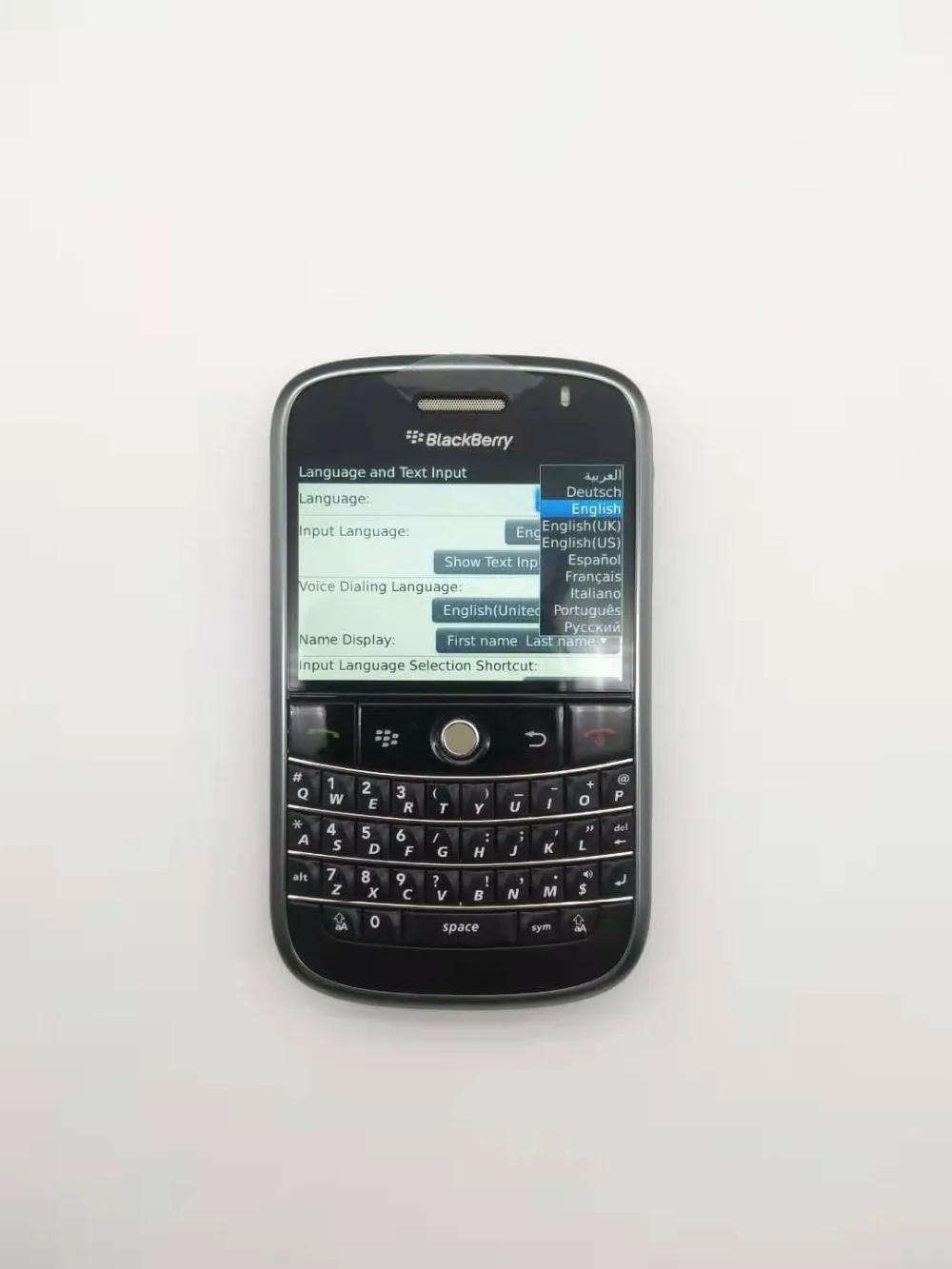 Прямая разблокированный 9000 Blackberry Bold 9000 мобильный телефон gps wifi 3g мобильный телефон Восстановленный