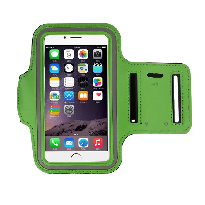 Универсальный спортивный нарукавный чехол для телефона s для IPhone 11 Pro Max X XR XS 7 8 6s 6 Plus 5 5S, спортивный нарукавник для бега, сумка для спортзала, чехол - Цвет: Green