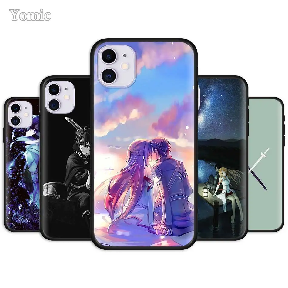 Черный чехол из ТПУ для iPhone 12 11 Pro XR X XS MAX 7 8 6 6S Plus 5 5S SE 2020 7Plus 8Plus телефон с