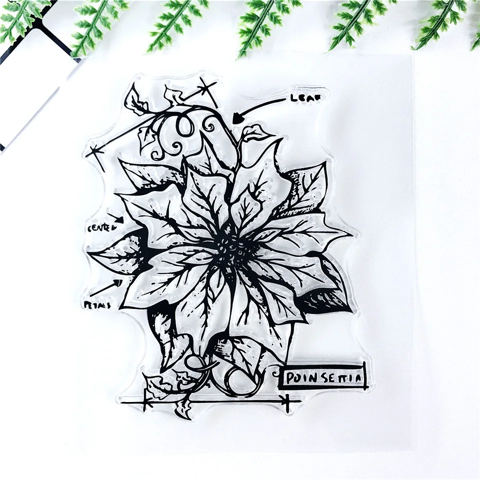 Букеты с цветами прозрачные штампы для рукоделия скрапбукинга принадлежности