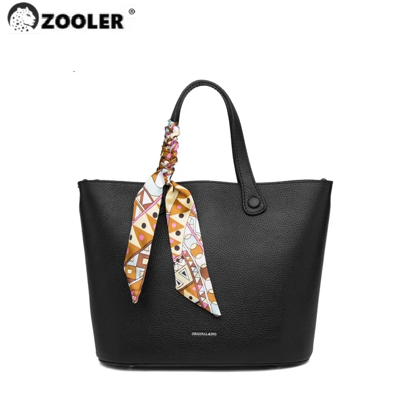 

New & LIMITED ZOOLER First Cow Genuine Leather Tote Bags Totally Skin Lady Handbags Large Purse Bag Female Famous Brand#sc1080