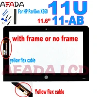 11 6 for hp pavilion x360 11u 11 u 11 u054tu 11 ab touch screen digitizer for hp 11u touch pannel yellow flex cable