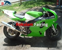 abs fairings for kawasaki zx7r 1996 1997 1998 1999 2000 2001 2002 2003 ninja zx 7r 96 03 white green motorbike cowlings