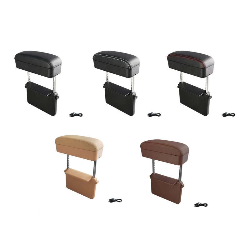

Car Armrest Box Storage Case Car Seat Clearance Wireless Charger Elbow Forearm Wrist Rest Support Universal Automobile Keys