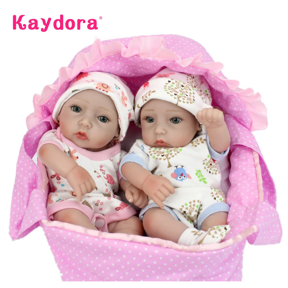 Милые силиконовые куклы Bebes Reborn 10 дюймов 25 см очаровательные мини ручной работы DIY