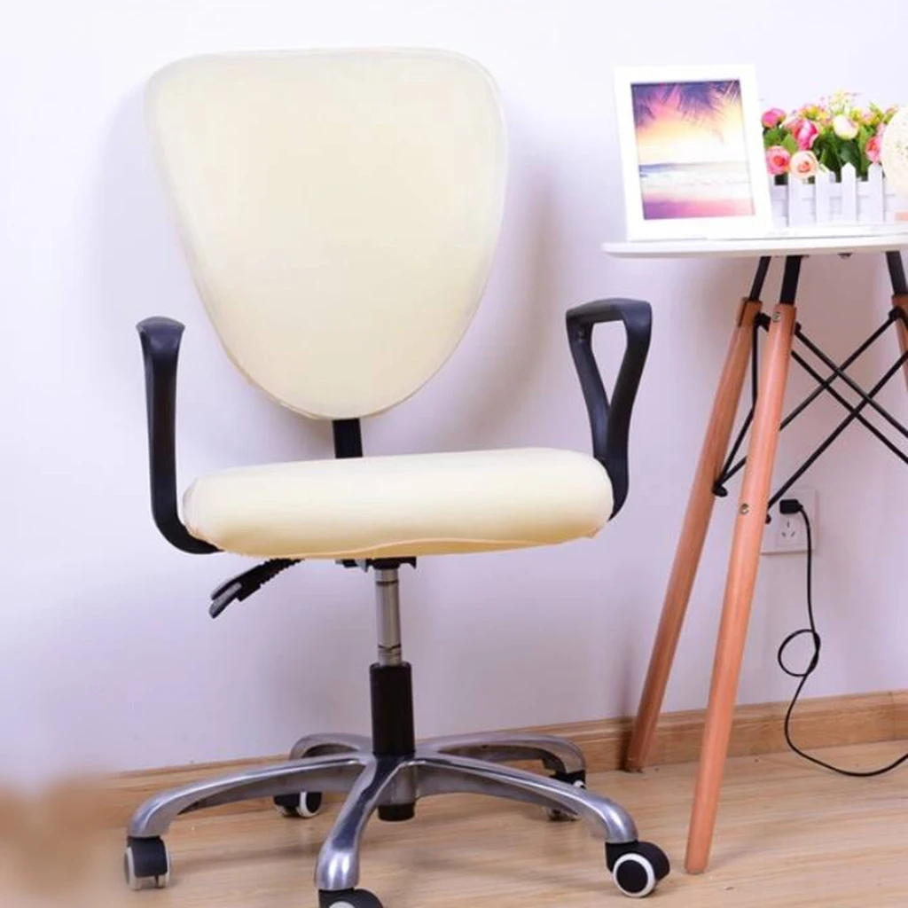 Современные чехлы на стулья из спандекса универсальный эластичный однотонный