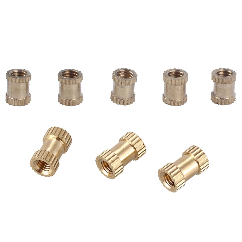 100 шт. M3X8Mm круглые металлические бесконечные винтовые вставки в кости латунный