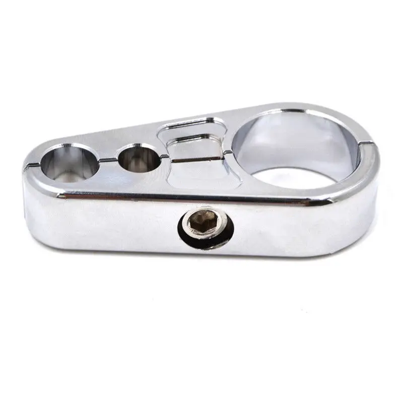 Универсальный 1 'ཕ мм черный хромированный кабельный тормозной зажим для руля сцепления Harley Honda Yamaha Suzuki