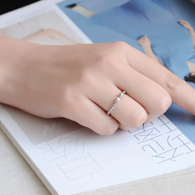 Винтажные аксессуары кольца из стерлингового серебра 925 пробы открытые для