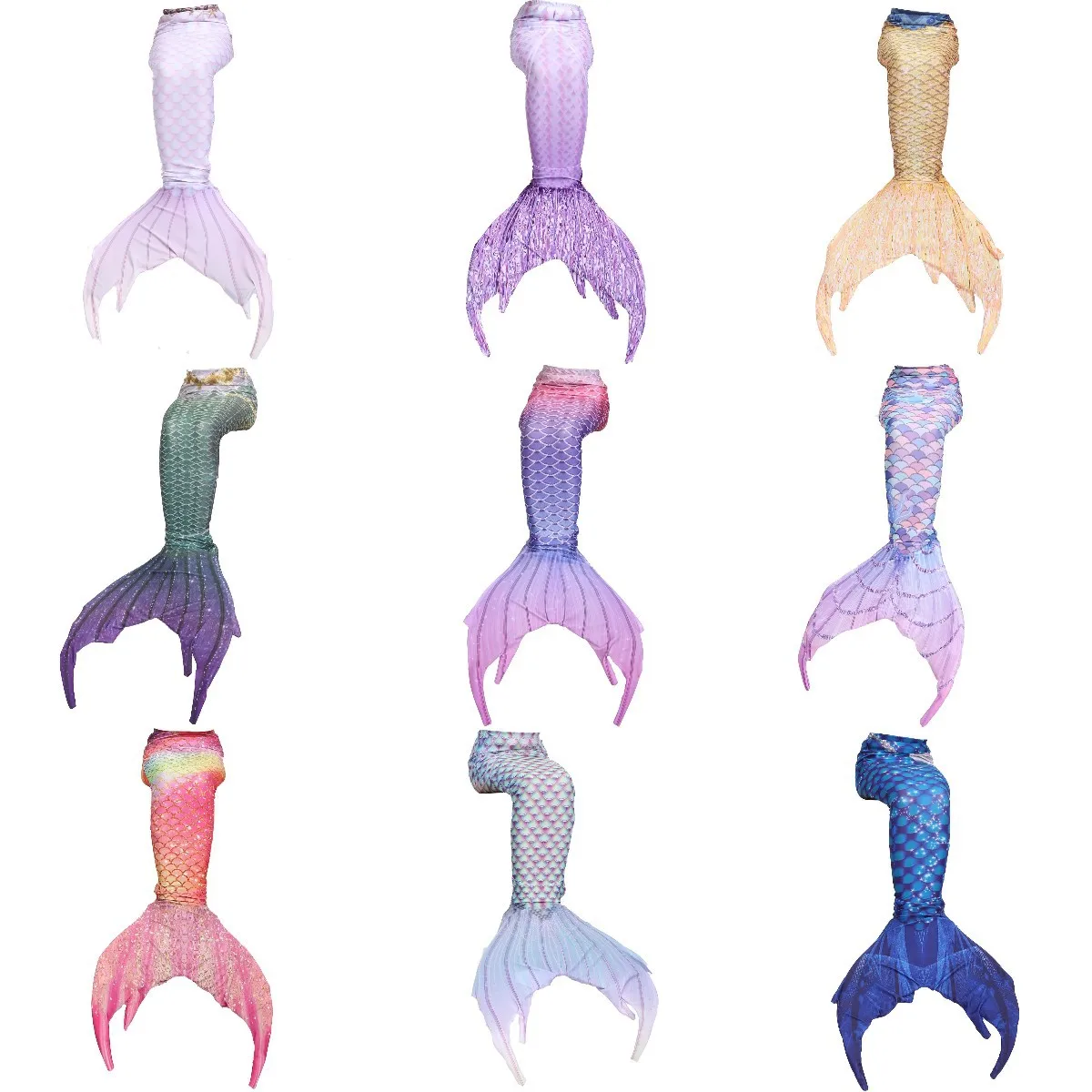 Детский костюм Русалочки с юбкой принцессы, розовым хвостом и косплеем для плавания в SPA.