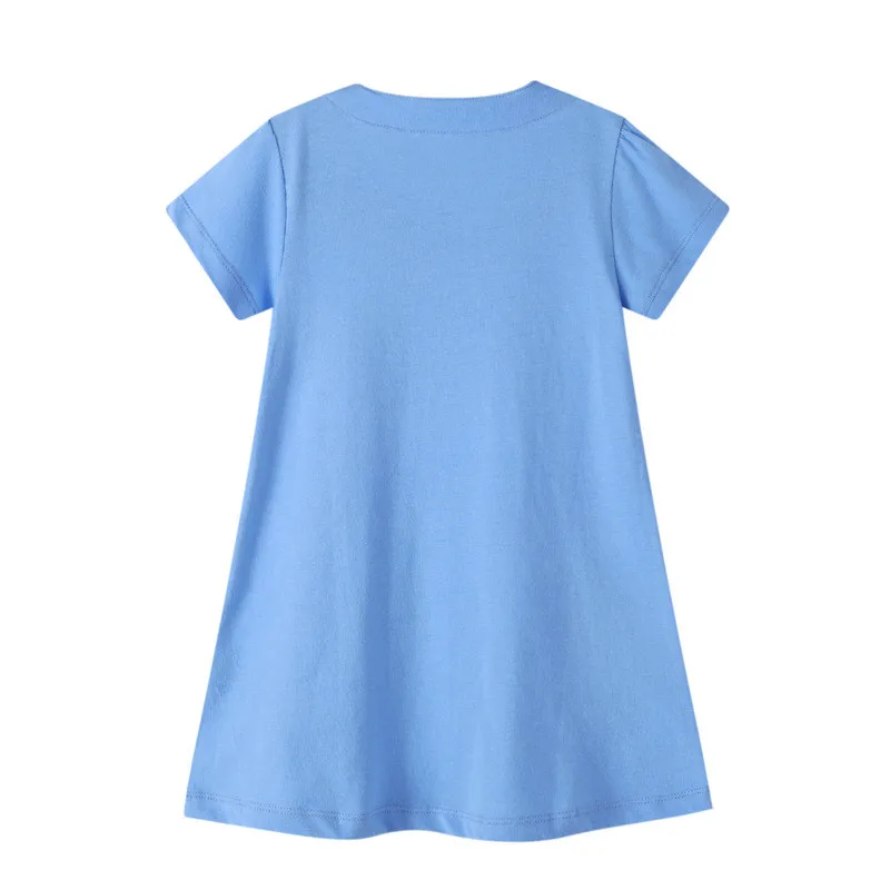 Платье принцессы для девочек летнее хлопковое с цветочной вышивкой | Детская