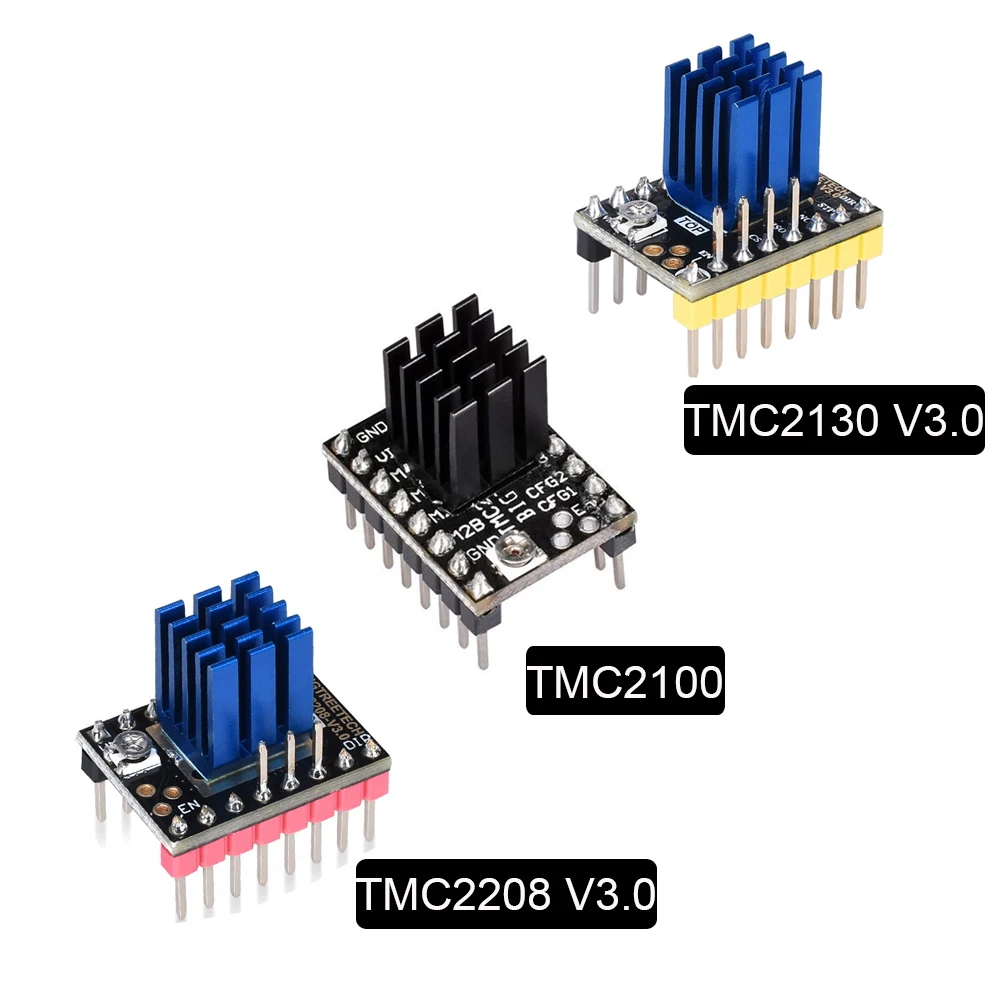TMC2130 TMC2208 TMC2100 Драйвер шагового двигателя Stepstick драйвер 3d части принтера SKR V1.3 Ramps 1,4 1,6 плата управления VS TMC2209