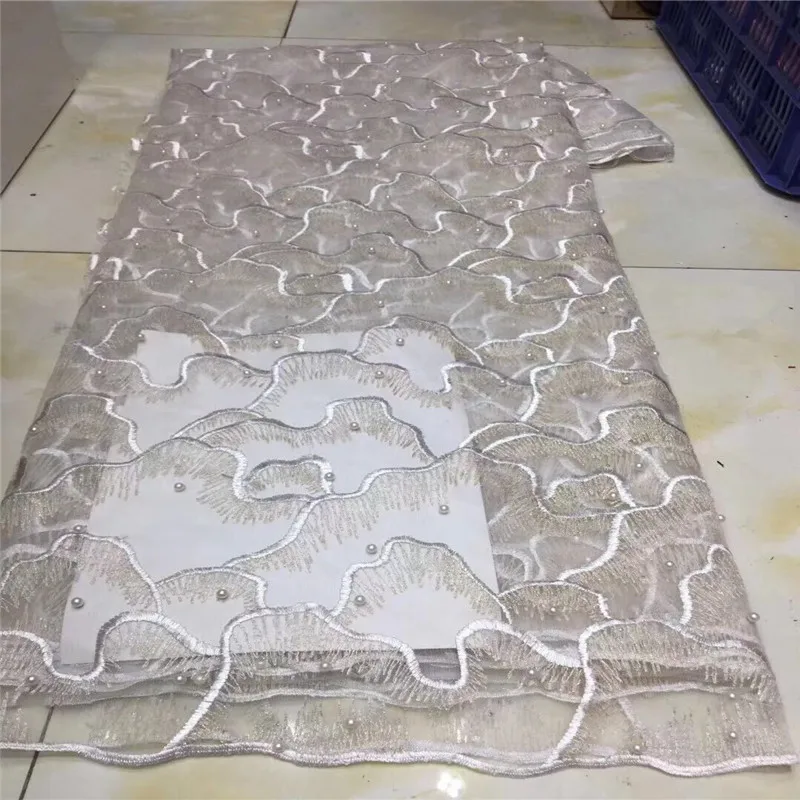 2019 высококачественное нигерийское Тюлевое Кружево Зеленые ткани хиджаб